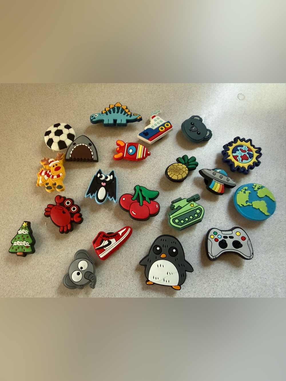 Fun Colorful Shoe Charms For Crocs Lot Of 20 Pcs Nike world soccer
